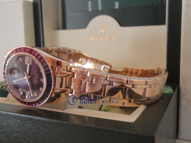 rolex replica pearlmaster oro giallo red blue orologio imitazione - immagine 13