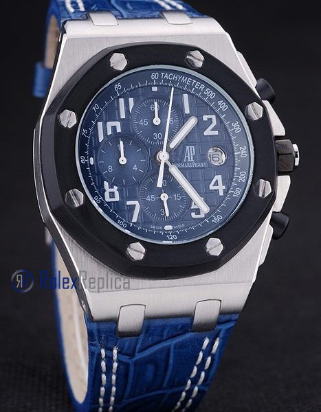 audemars piguet replica chrono offshore blue strip rubber-b imitazione copia - immagine 6