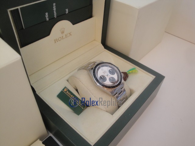 rolex replica daytona paulnewman 6245 white dial vintage orologio replica copia - immagine 5