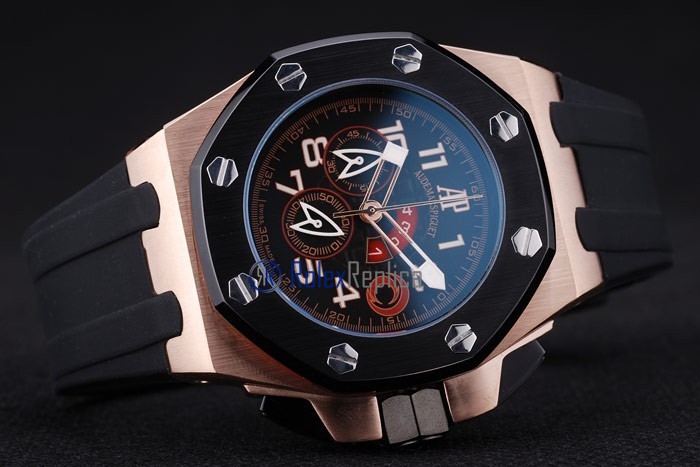 audemars piguet replica chrono offshore alinghi team strip rubber imitazione copia - immagine 6