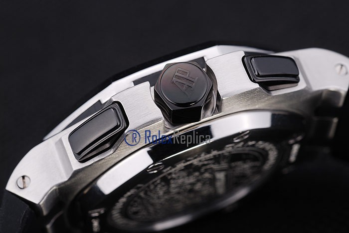 audemars piguet replica chrono offshore acciaio alinghi team strip rubber imitazione copia - immagine 11