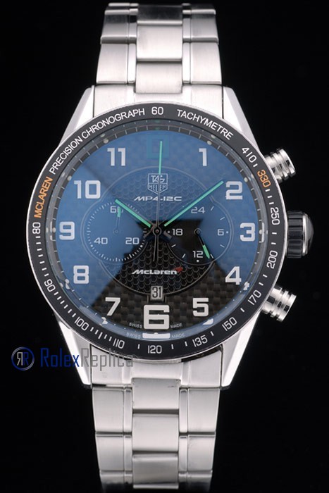 Tag-heuer replica gran carrera mclaren chrono acciaio imitazione copia - immagine 2
