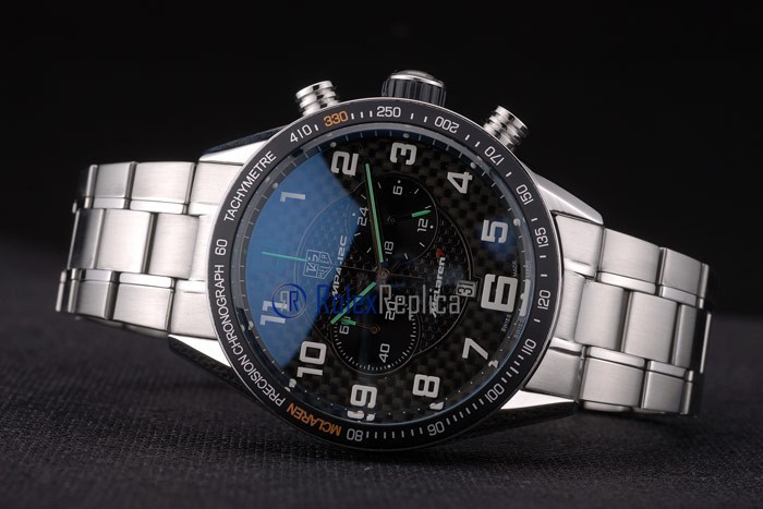 Tag-heuer replica gran carrera mclaren chrono acciaio imitazione copia - immagine 6