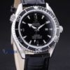 Omega replica seamaster strip leather black dial imitazione copia