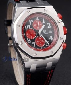 audemars piguet replica chrono offshore singapore GP2008 red dial panda strip leather imitazione copia