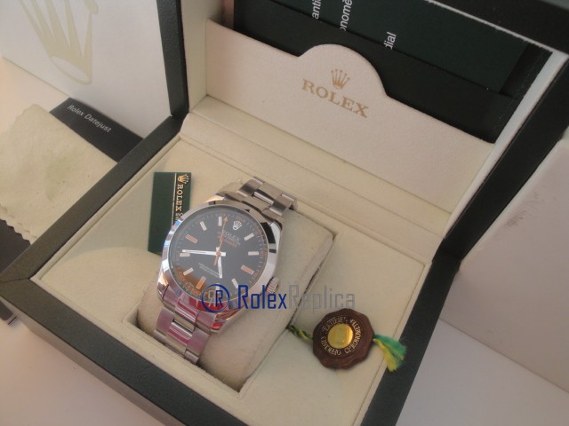 rolex replica milgauss black orologio replica copia lusso imitazione - immagine 4
