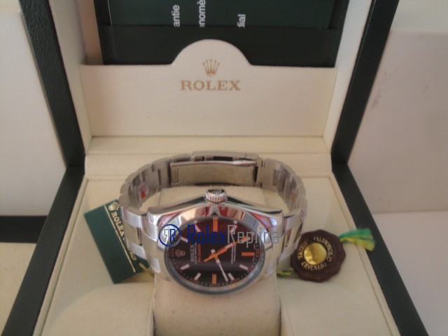rolex replica milgauss black orologio replica copia lusso imitazione - immagine 8