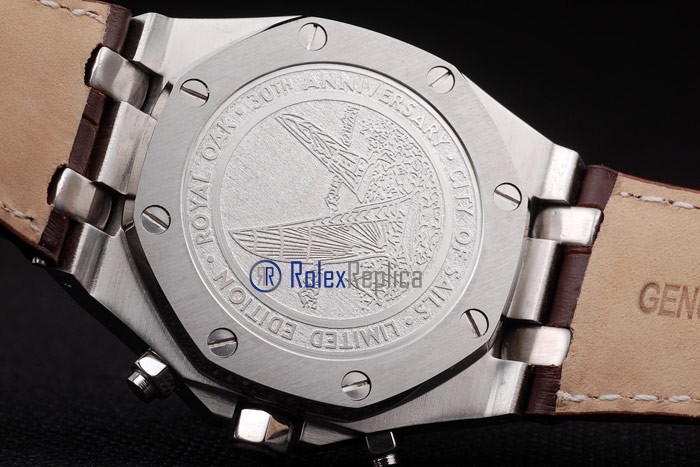 audemars piguet replica chrono offshore city of sails white dial strip leather imitazione copia - immagine 7