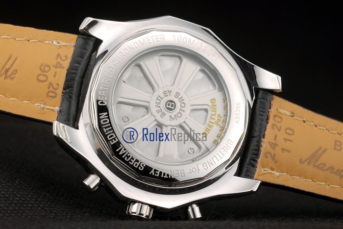 Breitling replica chrono navitimer strip leather black dial imitazione copia - immagine 11