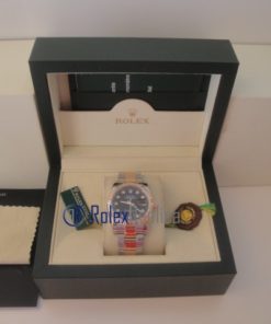 Alternative view of rolex replica datejust acciaio oro black brillantini oyster orologio imitazione