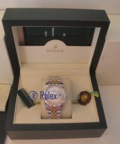 Alternative view of rolex replica datejust acciaio oro white roman orologio imitazione