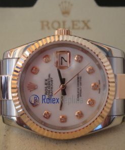 rolex replica datejust acciaio oro madreperla brillantini orologio imitazione