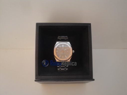 audemars piguet replica royal oak jumbo argento scuro imitazione copia - immagine 2
