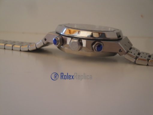 audemars piguet replica chrono royal oak blue dial imitazione copia - immagine 13