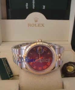rolex replica datejust acciaio oro blu roman orologio imitazione