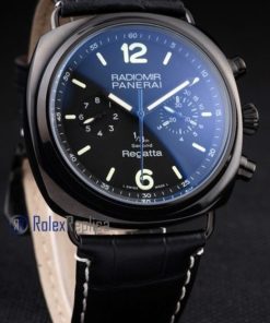 Panerai replica radiomir regatta pro-hunter pvd strip leather imitazione copia