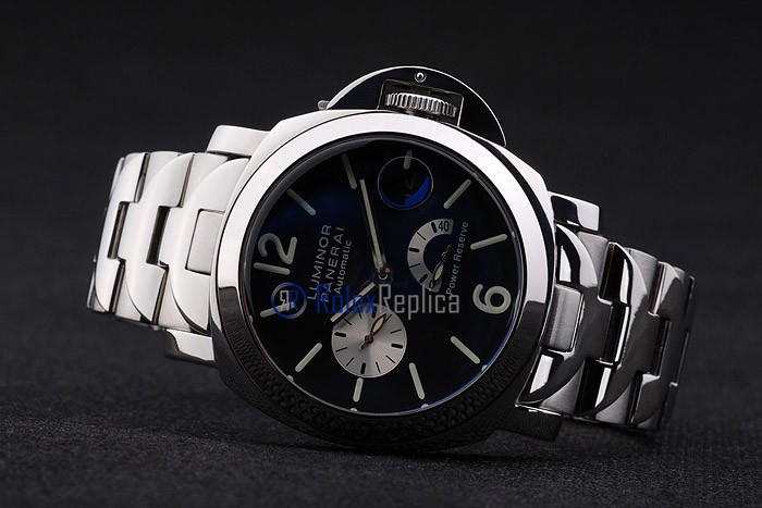 Panerai replica luminor marina power reserve acciaio black dial imitazione copia - immagine 6