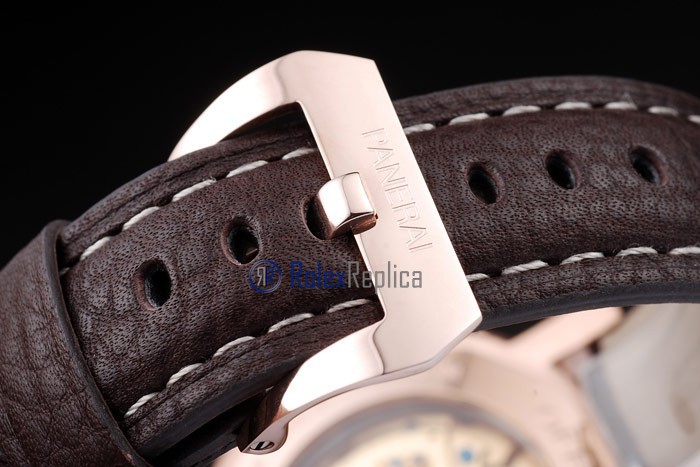 Panerai replica luminor marina equation rose gold strip leather imitazione copia - immagine 6