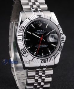 rolex replica turn-o-graph acciaio black barrette imitazione orologio