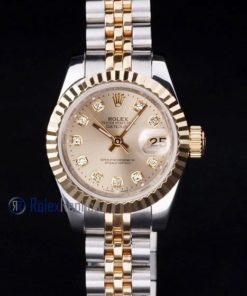 rolex replica datejust lady acciaio oro brillantini orologio imitazione