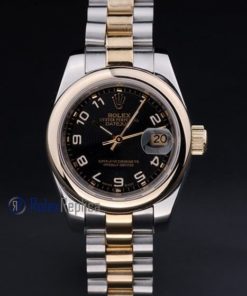 rolex replica datejust lady acciaio oro black arab orologio imitazione