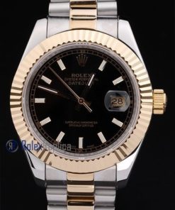 rolex replica datejust acciaio oro black barrette orologio imitazione