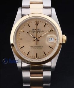 rolex replica datejust acciaio oro barrette ghiera liscia orologio imitazione
