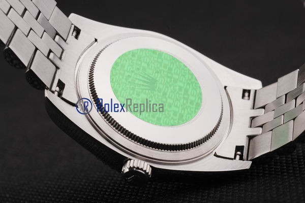 rolex replica datejust acciaio argentèè barrette orologio imitazione - immagine 5