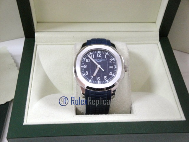 patek philippe replica acciaio aquanaut blue dial strip rubber orologio imitazione