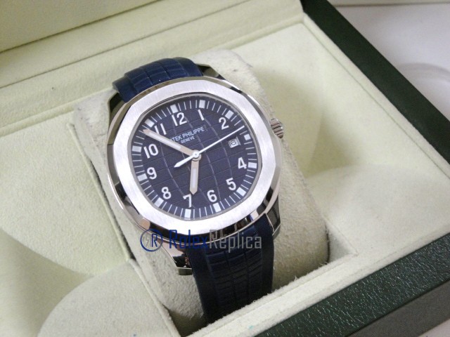 patek philippe replica acciaio aquanaut blue dial strip rubber orologio imitazione - immagine 5