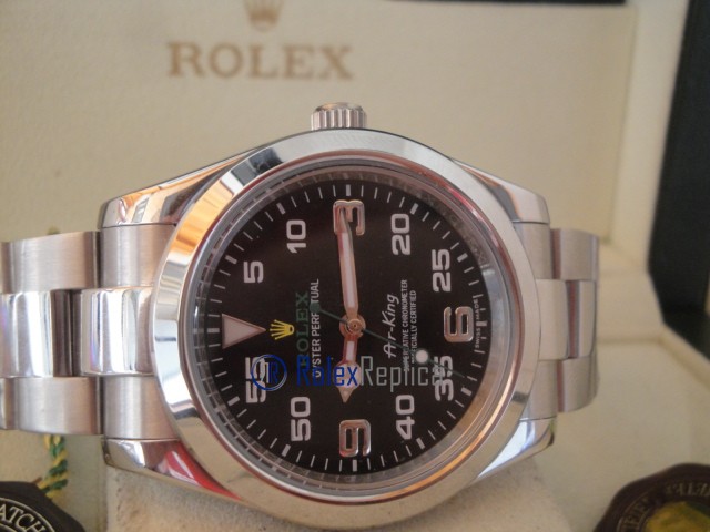 rolex replica airking new basilea black dial orologio replica copia - immagine 8