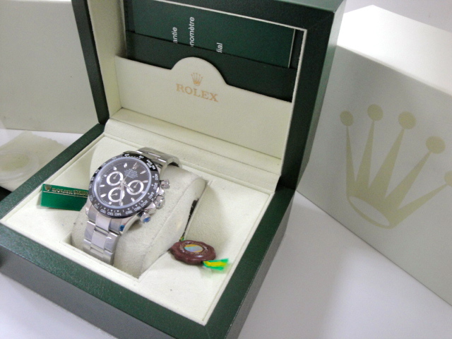 rolex replica daytona crono ceramichon black 2016 orologio replica copia imitazione - immagine 3