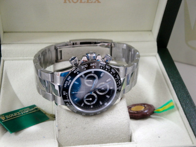 rolex replica daytona crono ceramichon black 2016 orologio replica copia imitazione - immagine 6