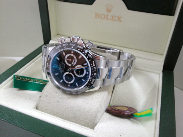 rolex replica daytona crono ceramichon black 2016 orologio replica copia imitazione - immagine 7