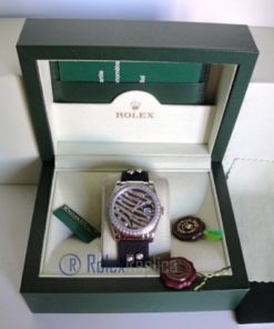rolex replica datejust zebra edition strip rubber orologio imitazione