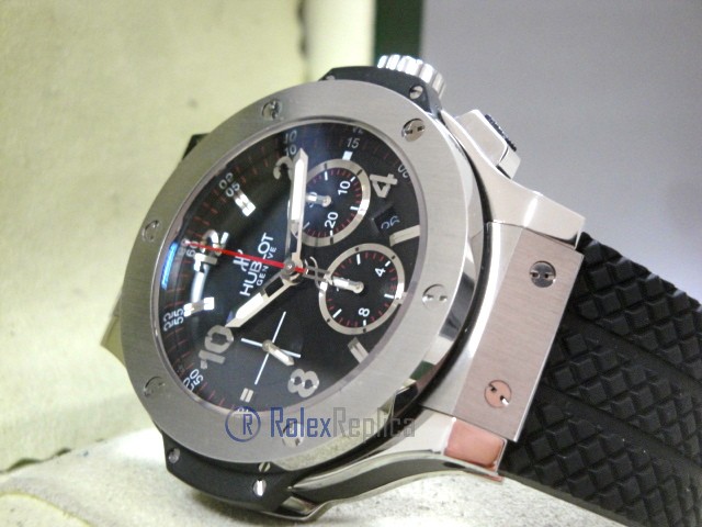 hublot replica big bang titanium acciaio strip rubber-b orologio copia - immagine 12