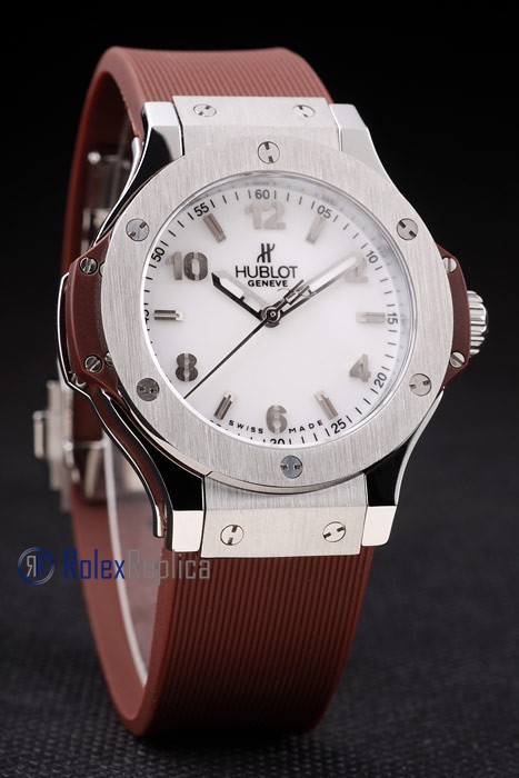 hublot replica big bang titanium white dial brown orologio copia - immagine 2