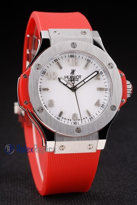 hublot replica big bang titanium white dial orange orologio copia - immagine 2
