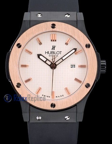 hublot replica big bang vendome rose gold white dial orologio copia