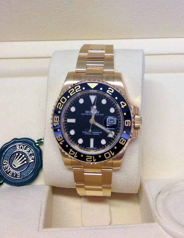 rolex replica GMT master II oro black dial ceramica orologio replica