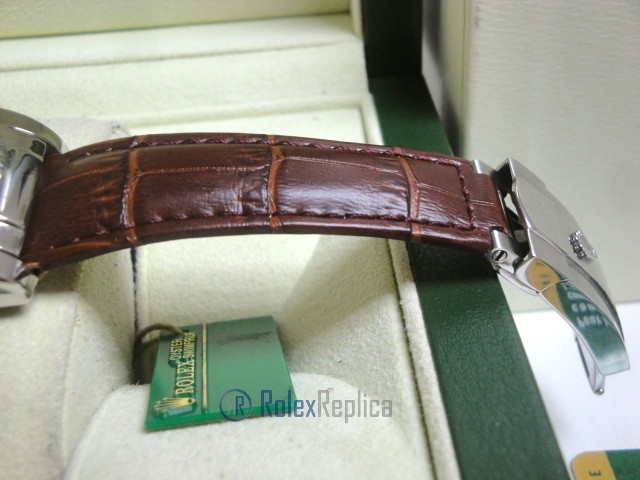 rolex replica daydate white gold charry strip leather orologio replica copia imitazione - immagine 6