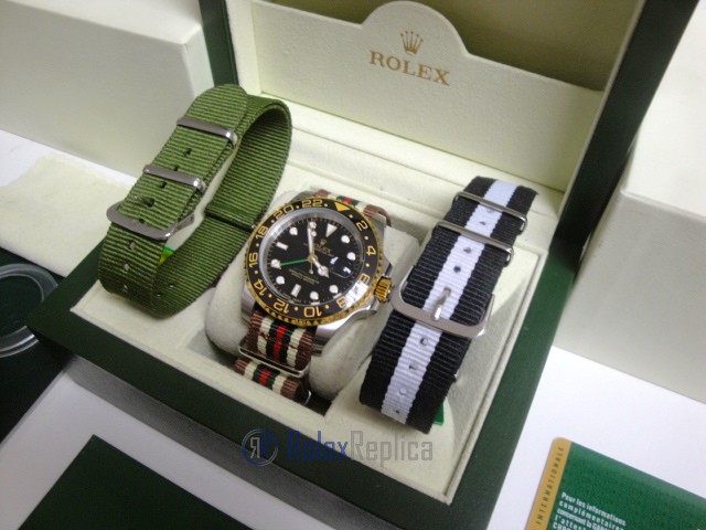 rolex replica GMT master II acciaio oro ceramica cordura by gucci orologio replica - immagine 6