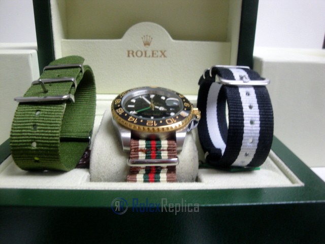 rolex replica GMT master II acciaio oro ceramica cordura by gucci orologio replica - immagine 7