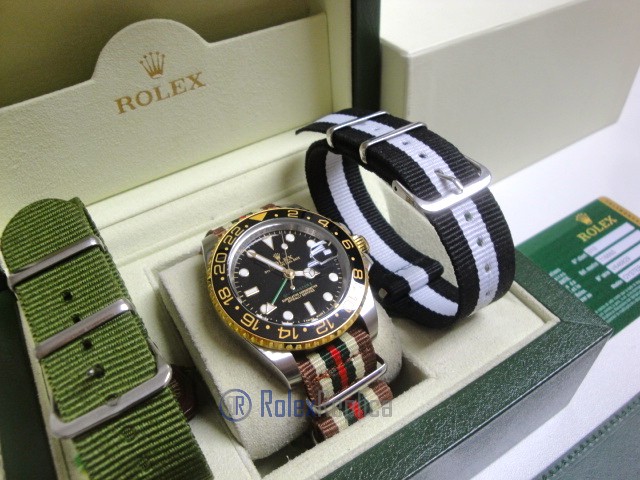 rolex replica GMT master II acciaio oro ceramica cordura by gucci orologio replica - immagine 8