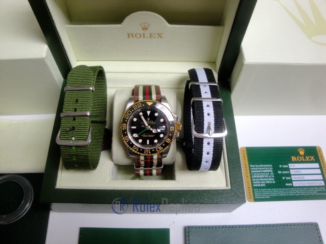 rolex replica GMT master II acciaio oro ceramica cordura by gucci orologio replica - immagine 2