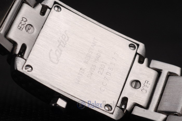 Cartier replica tank francaise acciaio white dial orologio imitazione perfetta - immagine 8