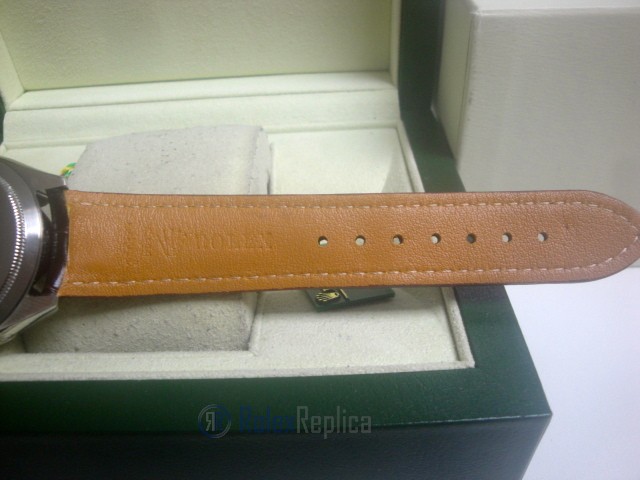 rolex replica cellini moonphase white dial orologio replica cinturino pelle - immagine 14