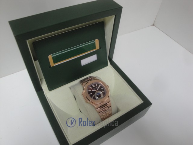 patek philippe replica nautilus rose gold moon phase 5712 orologio imitazione - immagine 4