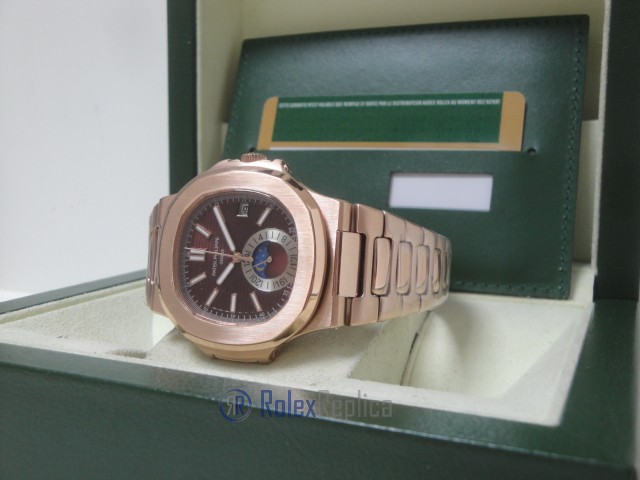 patek philippe replica nautilus rose gold moon phase 5712 orologio imitazione - immagine 6