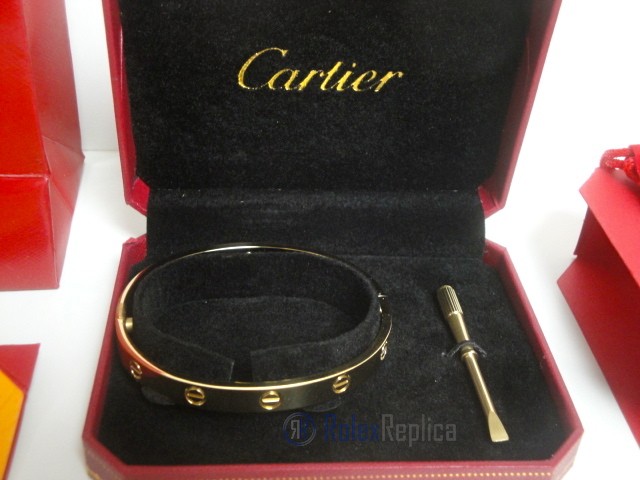 Cartier replica gioiello bracciale love oro giallo - immagine 11
